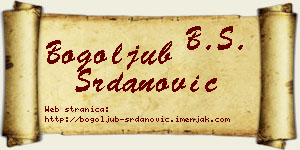 Bogoljub Srdanović vizit kartica